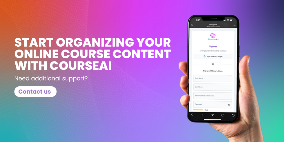 Organize your online course content with CourseAI