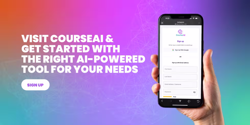 Get started with CourseAI's AI quiz tools
