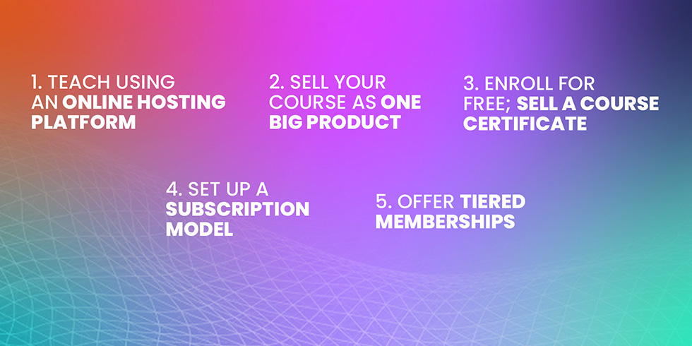 Monetization strategies for online courses