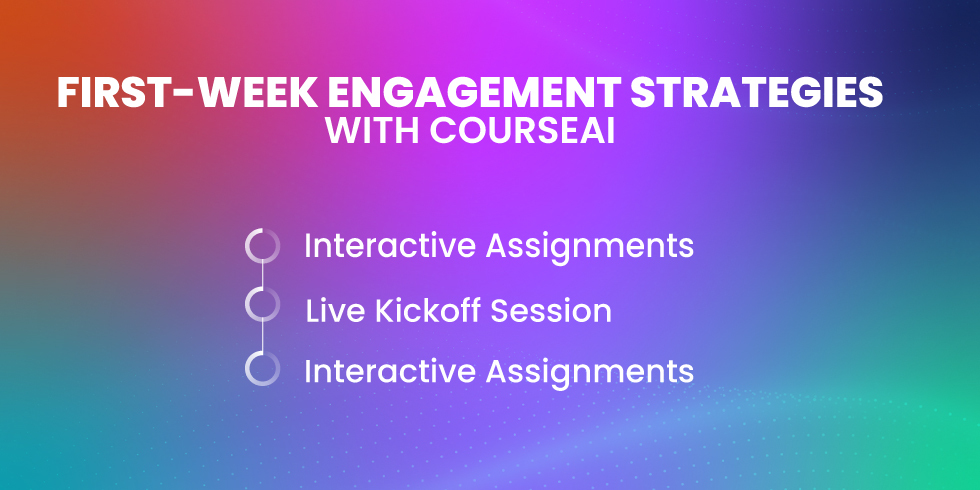 First-week engagement strategies with CourseAI